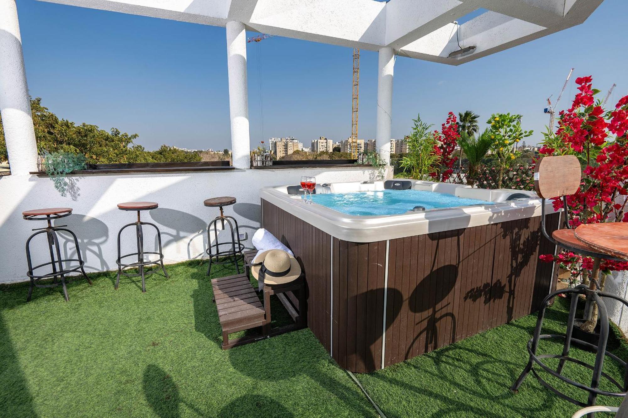 Luxurious Penthouse In Tel Aviv With Pool Apartment Ngoại thất bức ảnh