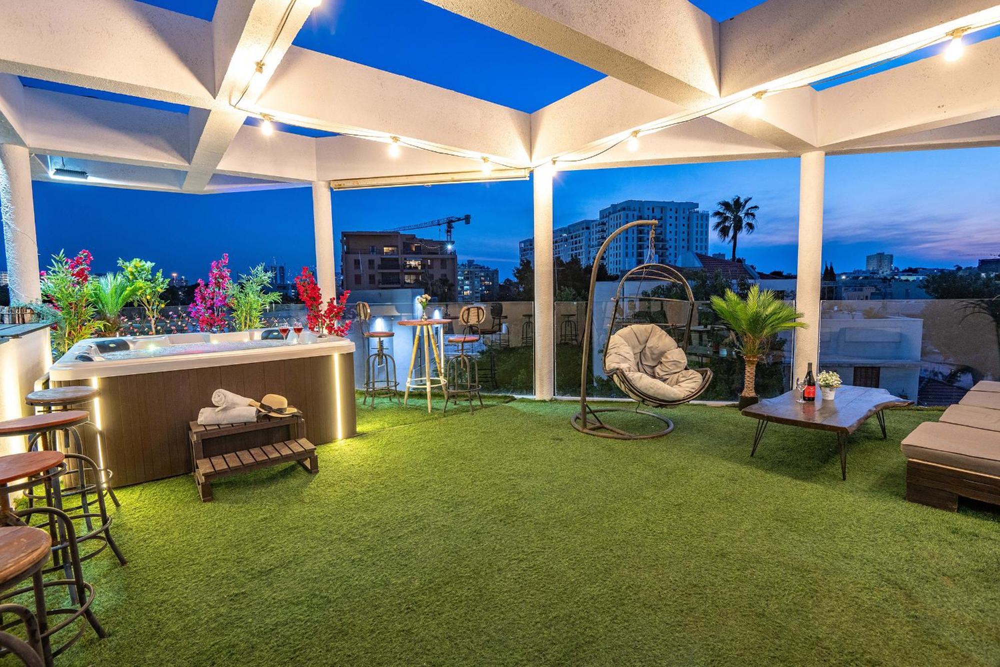 Luxurious Penthouse In Tel Aviv With Pool Apartment Phòng bức ảnh